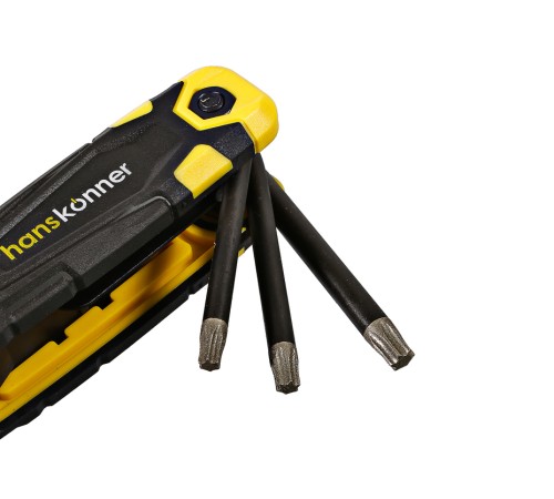 Набор ключей TORX, 8шт, T9-T40, S2, Hanskonner Набор ключей TORX, 8шт, T9-T40, S2, Hanskonner