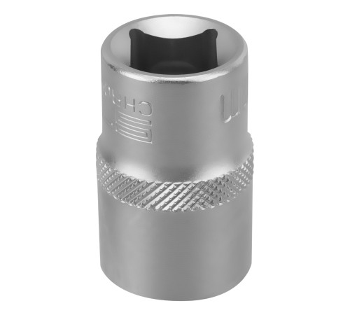 Головка торцевая, 17 мм, шестигранная, CrV, под квадрат 1/2 Stels