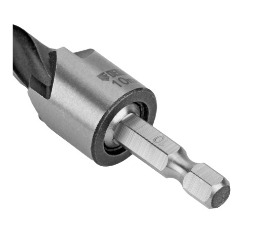 Набор сверл зенкеров по дереву, 3-10 мм, 7 шт // Denzel