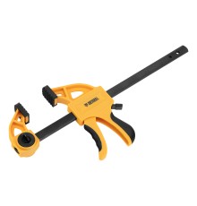 Струбцина F-образная,быстрозаж., 8"x 2 3/4", 200х70мм, пласт.корпус,фиксатор,двухк. рук-ка Denzel