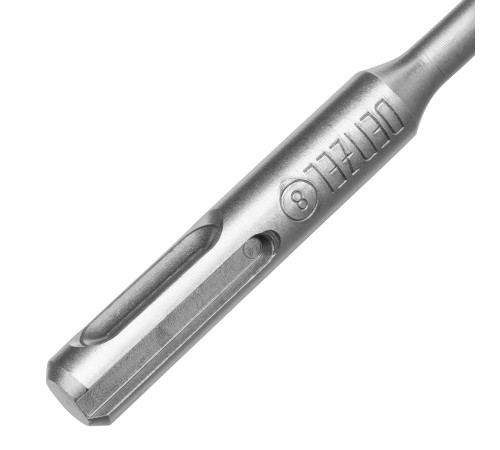 Бур по бетону, цельная крестовая пластина, 8x215 мм, SDS PLUS Denzel