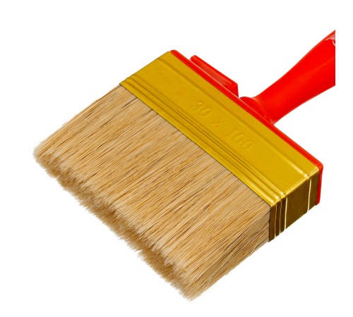 Кисть-ракля, 30 х 100 мм, натуральная щетина, пластмассовый корпус, пластмассовая ручка MTX