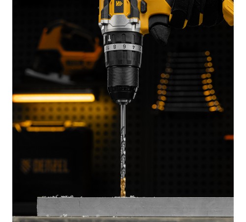 Сверло спиральное по металлу 6,5 х 148 мм, Р6М5, Golden Tip, удлиненное Denzel