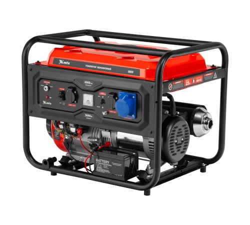 Генератор бензиновый RS-7000E, 6 кВт, 230В, электростартер MTX