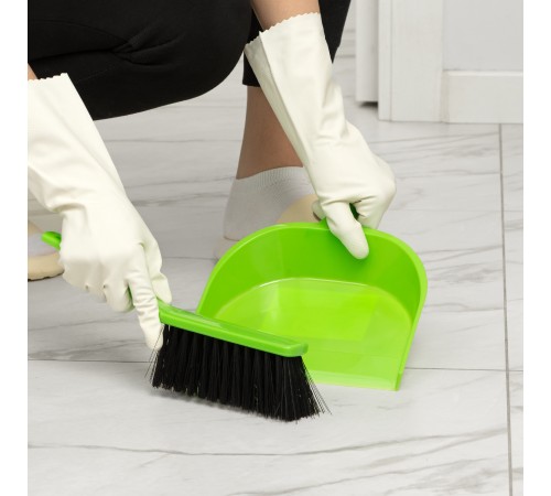 Совок 290 x 210 мм, зелёный, Home Palisad