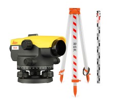 Комплект оптический нивелир Leica NA 324 с поверкой штатив рейка - 3 в 1