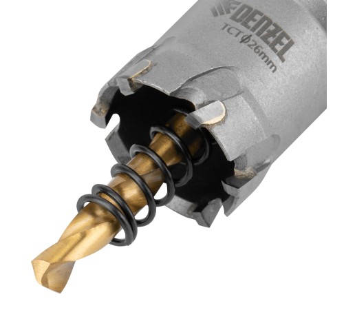 Коронка по металлу твердосплавная, 26 мм Denzel