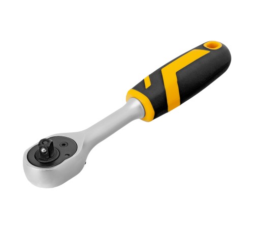 Ключ-трещотка 1/4", 90 зубьев, с быстрым сбросом, CrV Denzel