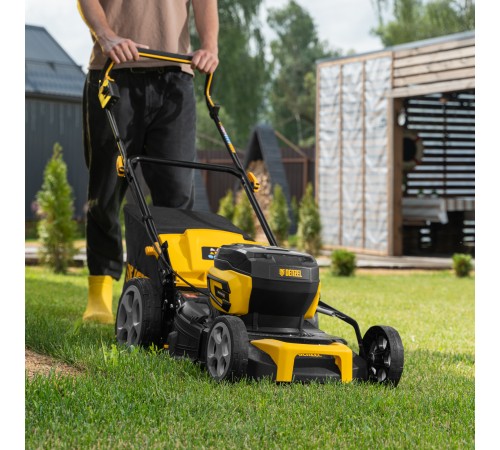 Газонокосилка аккумуляторная бесщет. DLM-460, 460 мм, травосб. 65 л., Li-Ion, 40 В Denzel