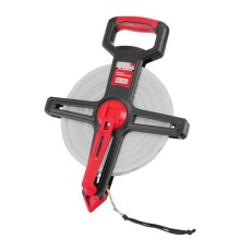 Рулетка геодезическая 100 м х 12,5 мм, открытый корпус, фиберглассовая лента Matrix