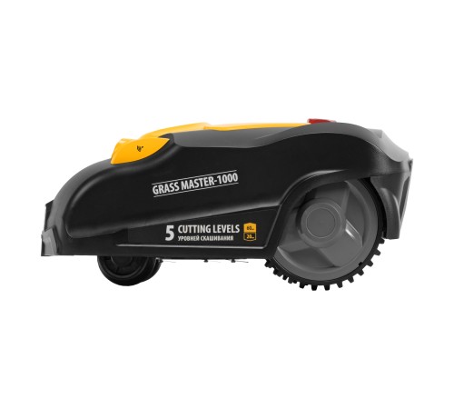 Робот-газонокосилка Grass Master 1000  1000м², 3Ач, 28V, LCD дисплей, Wi-Fi Denzel