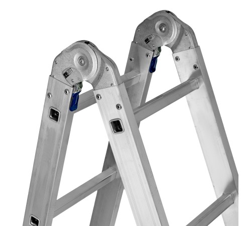 Лестница шарнирная алюминиевая, 4 х 4 ступени, Сибртех