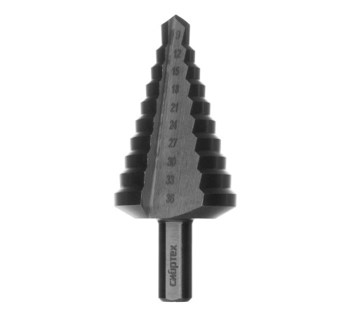Сверло ступенчатое по металлу, 9-12-15-18-21-24-27-30-33-36 мм, 4241 Сибртех