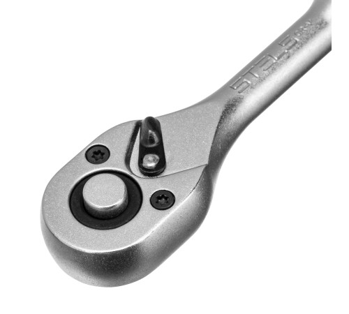Ключ-трещотка 1/4", CrV, 72 зуба, с быстрым сбросом, матовый хром Stels Ключ-трещотка 1/4", CrV, 72 зуба, с быстрым сбросом, матовый хром Stels