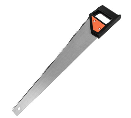 Ножовка по дереву, 450 мм, 5-6 TPI, каленый зуб, линейка, пластиковая рукоятка Sparta