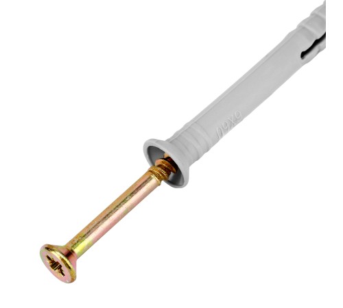 Дюбель-гвоздь полипропиленовый с потайным бортиком 6 х 60 мм, 200 шт Сибртех