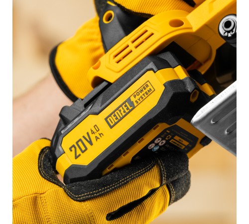 Пила циркулярная аккумуляторная CCSH-20-165, 165 мм, Li-Ion, 20 В// Denzel