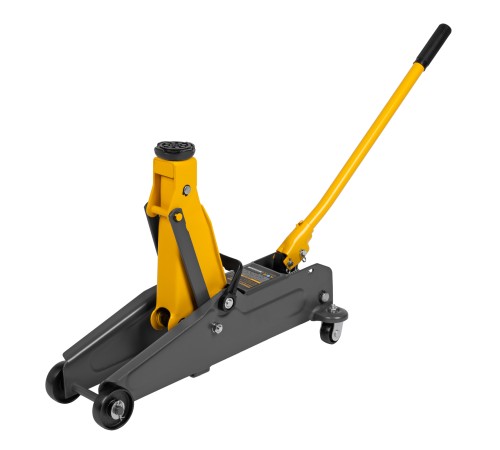 Домкрат гидравлический подкатной, 2 т, 135-385 мм Denzel