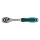 Ключ-трещотка 1/4", CrV, 72 зуба, с быстрым сбросом, матовый хром Stels