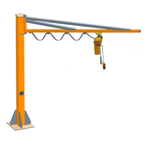 Кран консольный поворотный ручной TOR PSJ43025 250 кг, высота 4 м, стрела 3 м