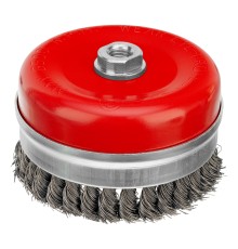 Щетка для УШМ Heavy Duty, 125 мм, М14, "чашка", крученая проволока 0.5 мм Matrix