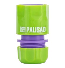 Соединитель пластмассовый, быстросъемный для шланга 1/2 Palisad Соединитель пластмассовый, быстросъемный для шланга 1/2 Palisad