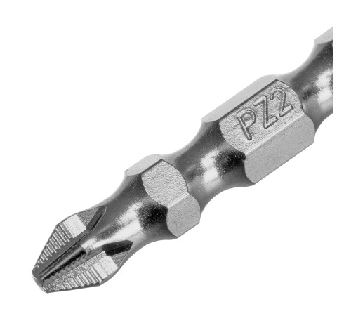 Бита двухстор., PH2-PZ2х45мм, сталь S2, 10шт. Gross