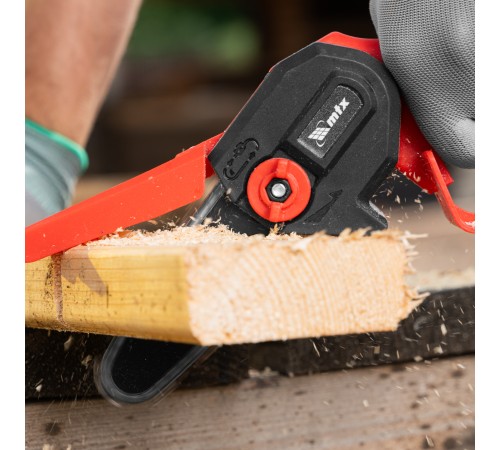 Цепная мини-пила аккумуляторная, MCS-100, шина 100 мм, Li-Ion, 20 В MTX