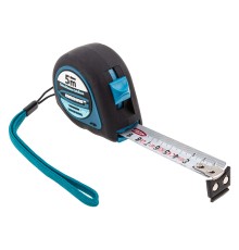 Рулетка "Ergonomisch",5 м x 25 мм,магнитный обрезиненный зацеп Gross