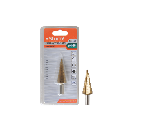 Сверло ступенчатое Sturm! 1055-S420