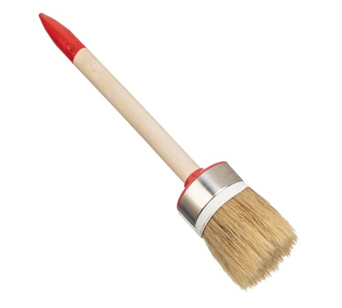 Кисть круглая, Профи №12 (45 мм), натуральная щетина, деревянная ручка MTX