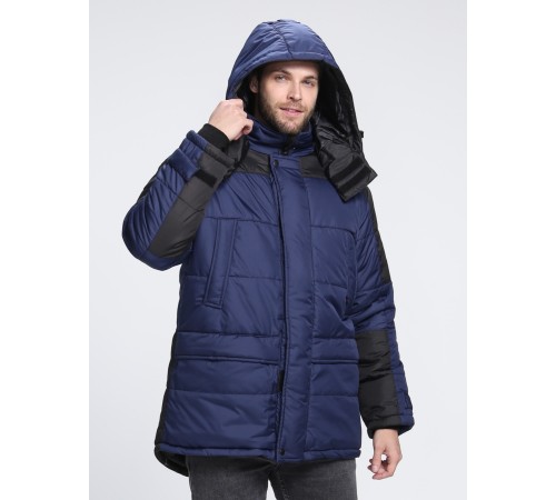 Куртка зимняя Европа CH (тк.Дюспо), т.синий/черный