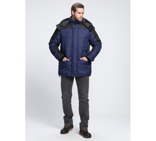 Куртка зимняя Европа CH (тк.Дюспо), т.синий/черный