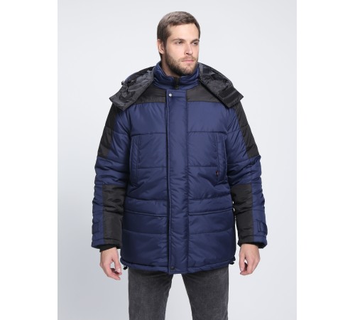 Куртка зимняя Европа CH (тк.Дюспо), т.синий/черный