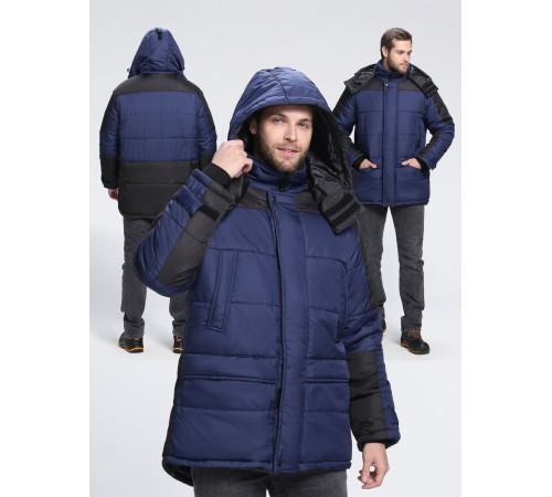 Куртка зимняя Европа CH (тк.Дюспо), т.синий/черный