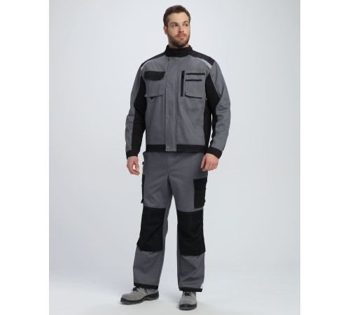 Куртка Милан NEW CH (тк.Смесовая,270), т.серый/черный