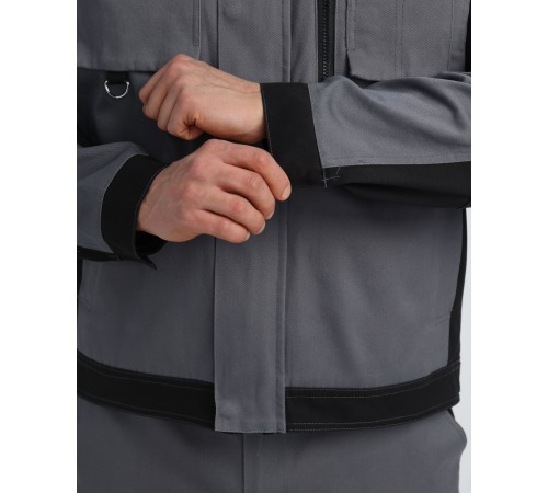 Куртка Милан NEW CH (тк.Смесовая,270), т.серый/черный