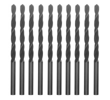 Сверло по металлу, 4.5 мм, быстрорежущая сталь, 10 шт, цилиндрический хвостовик Сибртех