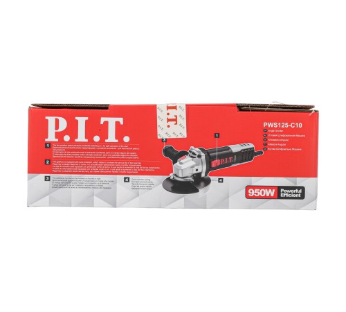 Шлифмашина угловая сетевая P.I.T. PWS125-C10