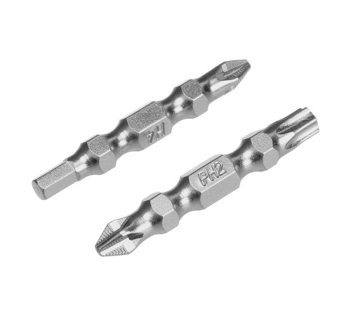 Набор бит двухстор., PH2-T30х45мм, PZ2-H4х45мм, сталь S2, 2 шт. Gross