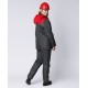 Куртка зимняя женская Снежана (Дюспо), темно-серый/красный
