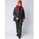 Куртка зимняя женская Снежана (Дюспо), темно-серый/красный