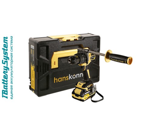 HCD20165PRO Аккумуляторный шуруповерт Hanskonner 1BatterySystem HCD20165PRO Аккумуляторный шуруповерт Hanskonner 1BatterySystem