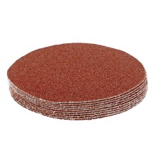 Круг абразивный на ворсовой подложке под "липучку", P 36, 125 мм, 10 шт Matrix