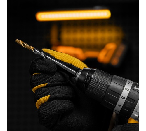 Сверло спиральное по металлу 6,5 x 100 мм, Р6М5, Golden Tip  Denzel