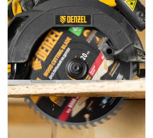 Пильный диск по дереву ф185 х 20 мм, 48 зубьев, тонкий Denzel