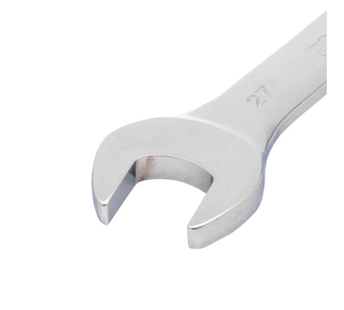 Ключ комбинированный трещоточный, 8 мм, CrV, шарнирный, зеркальный хром Matrix Professional