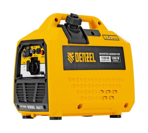 Генератор инверторный GS-1100iS, 1,1 кВт, 230 В, закрытый корпус, ручной старт DENZEL