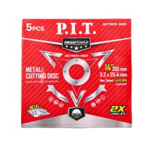 Диск отрезной абразивный по металлу P.I.T. ACTW01-3551
