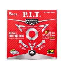 Диск отрезной абразивный по металлу P.I.T. ACTW01-3551